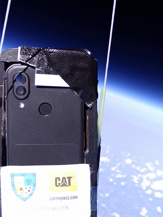 Watch Cat phones in space!